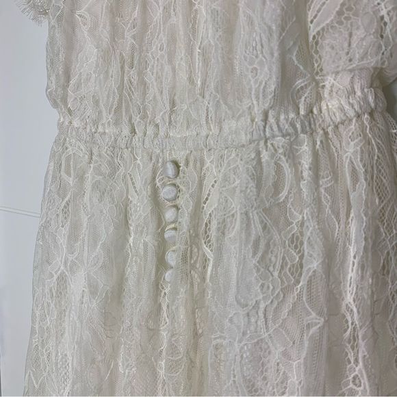 Free People We The Free Lace Dress Cream XS - Picture 4 of 6